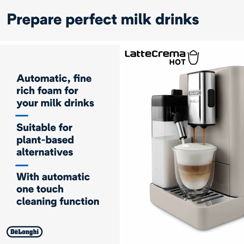 Superautomatic Coffee Maker DeLonghi EXAM 440.55.BG Black Silver 1450 W 19 bar 1,2 L