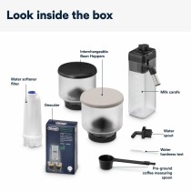 Superautomatic Coffee Maker DeLonghi EXAM 440.55.BG Black Silver 1450 W 19 bar 1,2 L