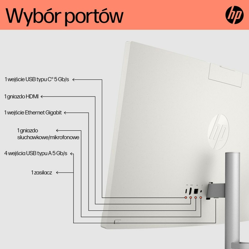 Alles-In-Einem HP 9U2K2EA 23,8" AMD Ryzen 7 7730U AMD RYZEN™ 7 7730U 16 GB RAM 512 GB SSD
