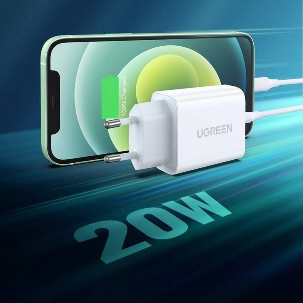Chargeur mural Ugreen 6957303864508 Blanc 20 W