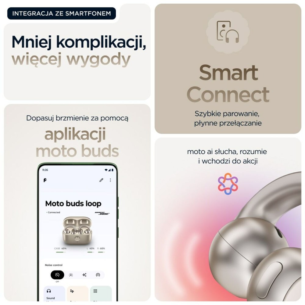 Kopfhörer Motorola PG38C07172 grün Beige