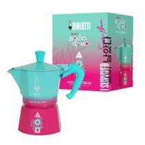Italienische Kaffeemaschine Bialetti Blau Rosa Aluminium Thermoplastischer Kunststoff 3 Kopper