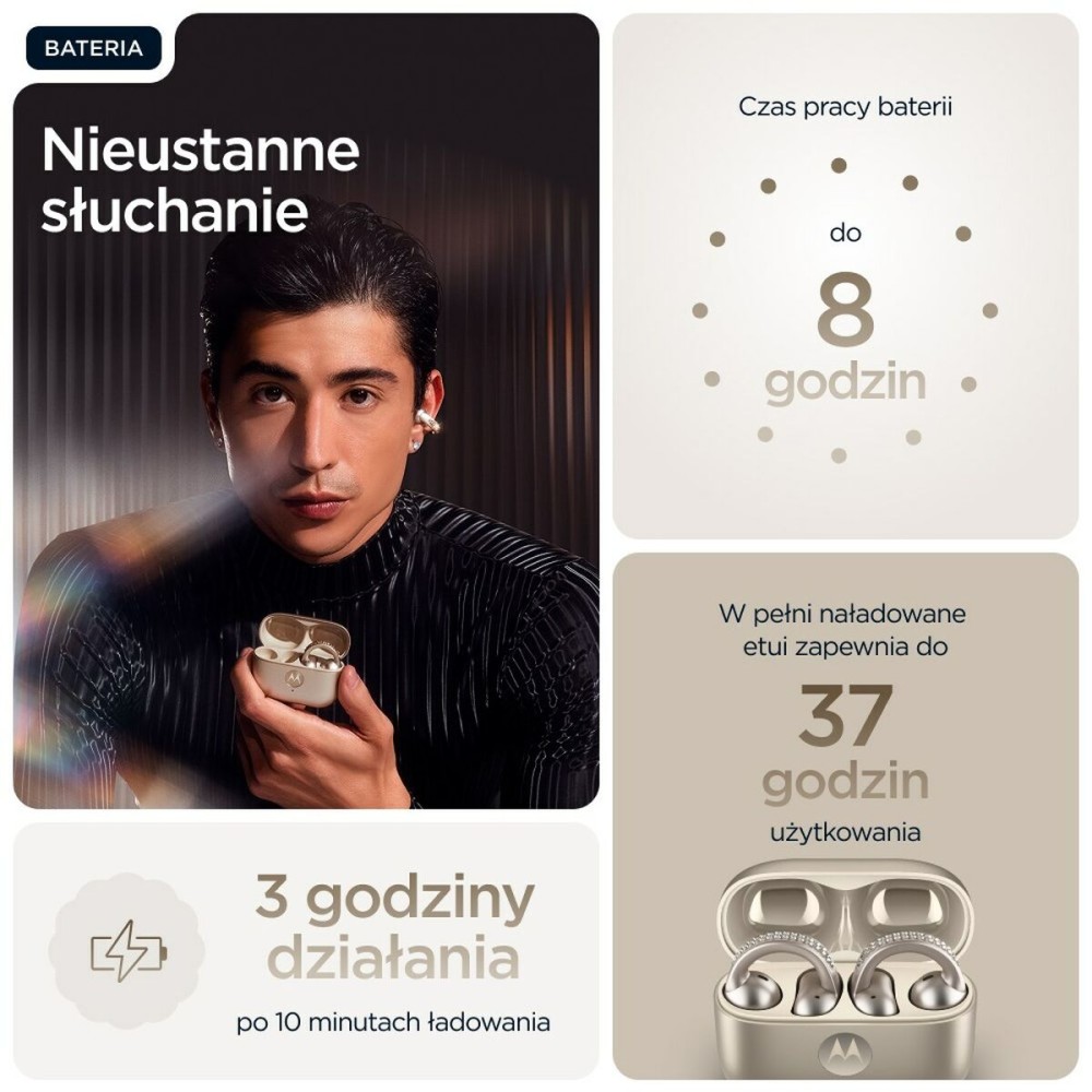 Kopfhörer Motorola PG38C07172 grün Beige