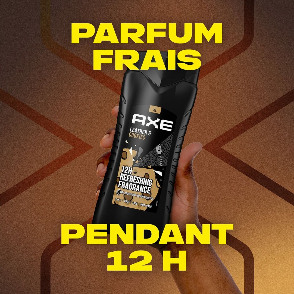 Shower Gel Axe AXE LEATHER & COOKIES 400 ml