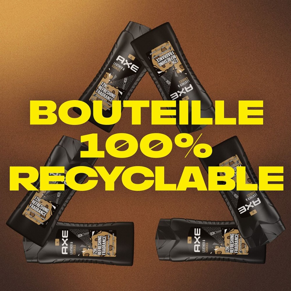 Gel de douche Axe AXE LEATHER & COOKIES 400 ml