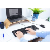 Tastatur Trust 23880 Schwarz Englisch EEUU QWERTY