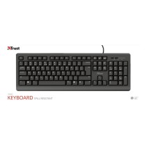 Tastatur Trust 23880 Schwarz Englisch EEUU QWERTY