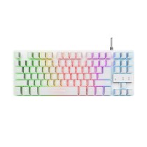 Gaming Tastatur Trust GXT 833W THADO Weiß Bunt QWERTY Qwerty US
