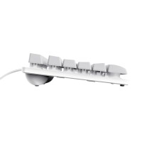 Clavier pour jeu Trust GXT 833W THADO Blanc Multicouleur QWERTY Qwerty US
