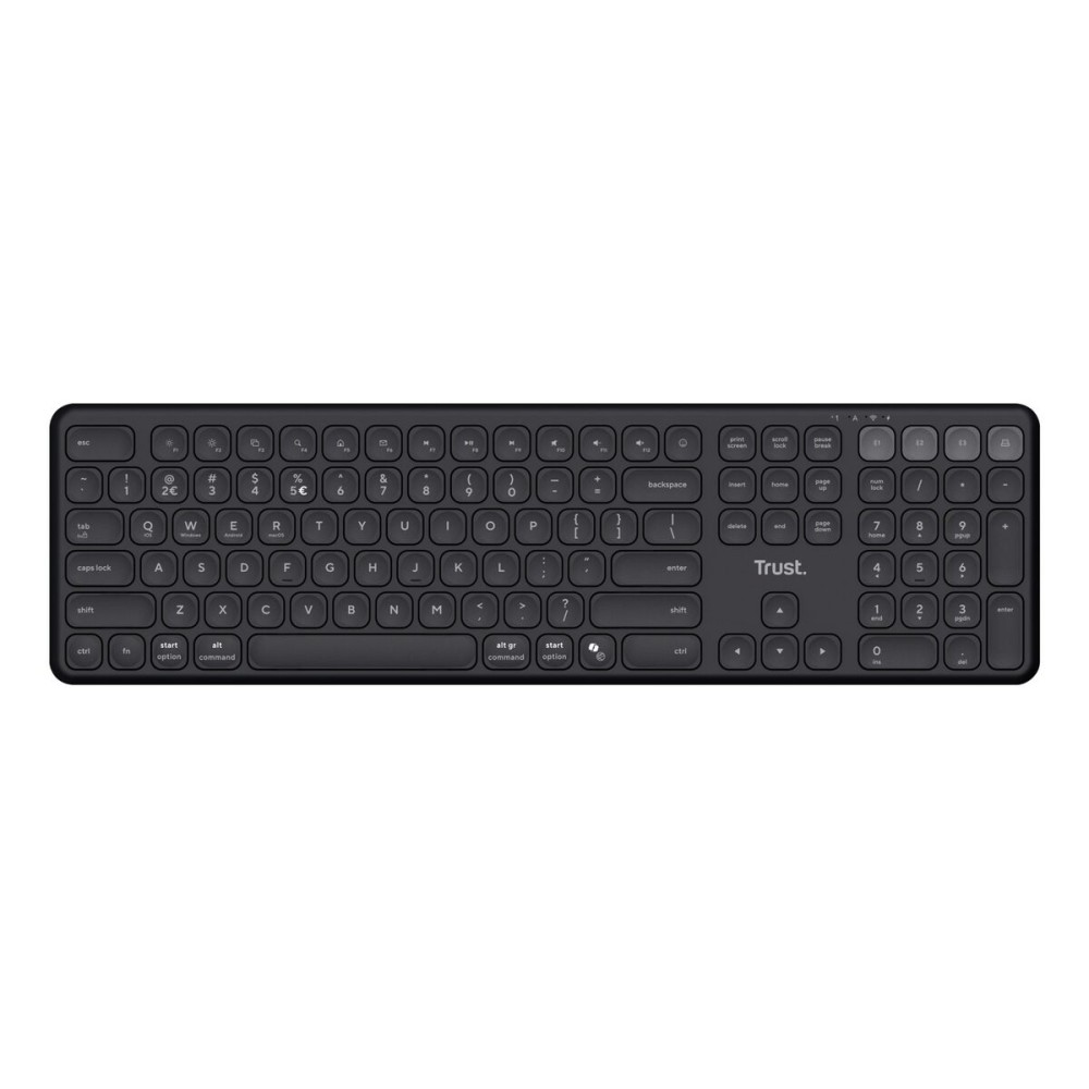 Drahtlose Tastatur Trust Vaiya Schwarz QWERTY Qwerty US