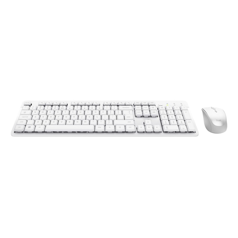Tastatur mit Maus Trust 25465 Weiß (Weiß)