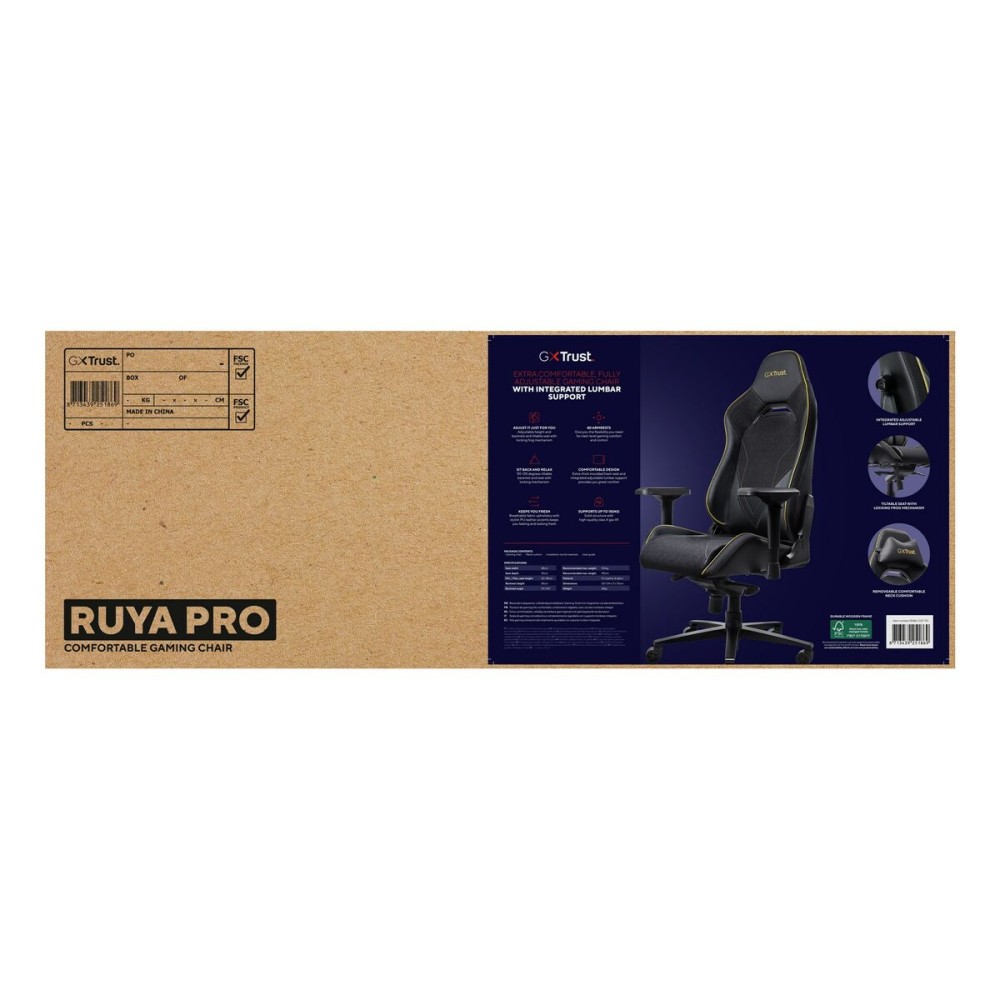 Gaming-Stuhl Trust GXT 721 Ruya Pro Schwarz