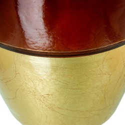 Vase Alexandra House Living Brown Golden Crystal 41 x 39 x 27 cm