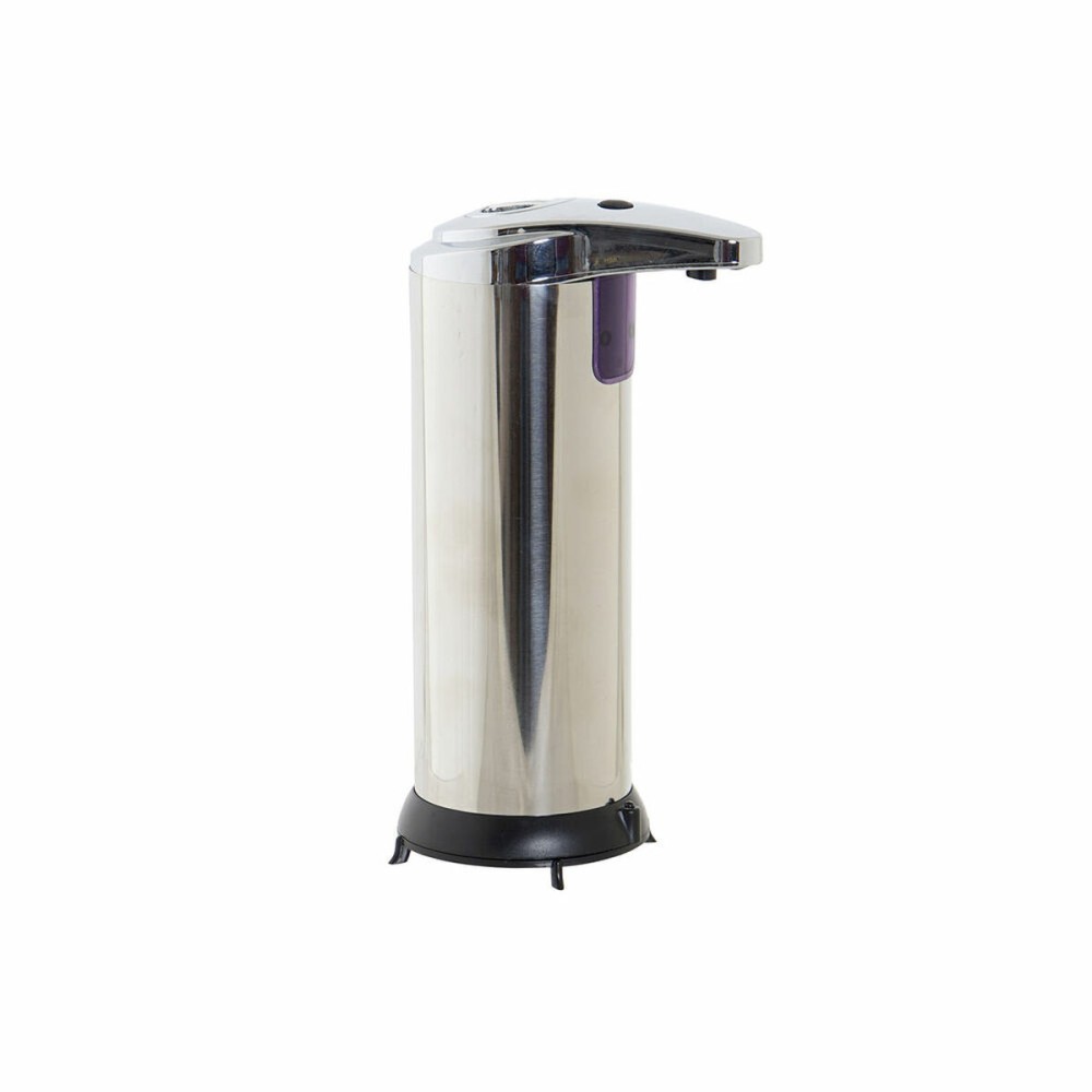 Automatischer Seifenspender mit Sensor DKD Home Decor Schwarz Silberfarben ABS 250 ml 11,1 x 7,5 x 19 cm