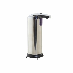 Automatischer Seifenspender mit Sensor DKD Home Decor Schwarz Silberfarben ABS 250 ml 11,1 x 7,5 x 19 cm
