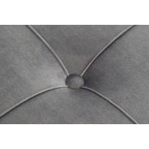 Banquette DKD Home Decor Mousse Gris Doré Métal Polyester Velours Bois MDF (80 x 80 x 47 cm)