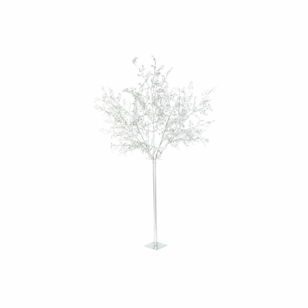Sapin de Noël DKD Home Decor Blanc Argenté Métal Plastique 120 x 120 x 220 cm