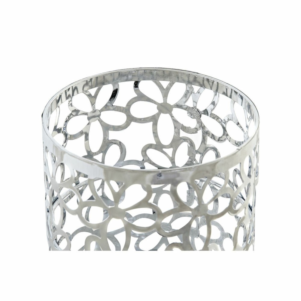 Cutlery basket DKD Home Decor Silver Metal Marguerite 12 x 12 x 15 cm