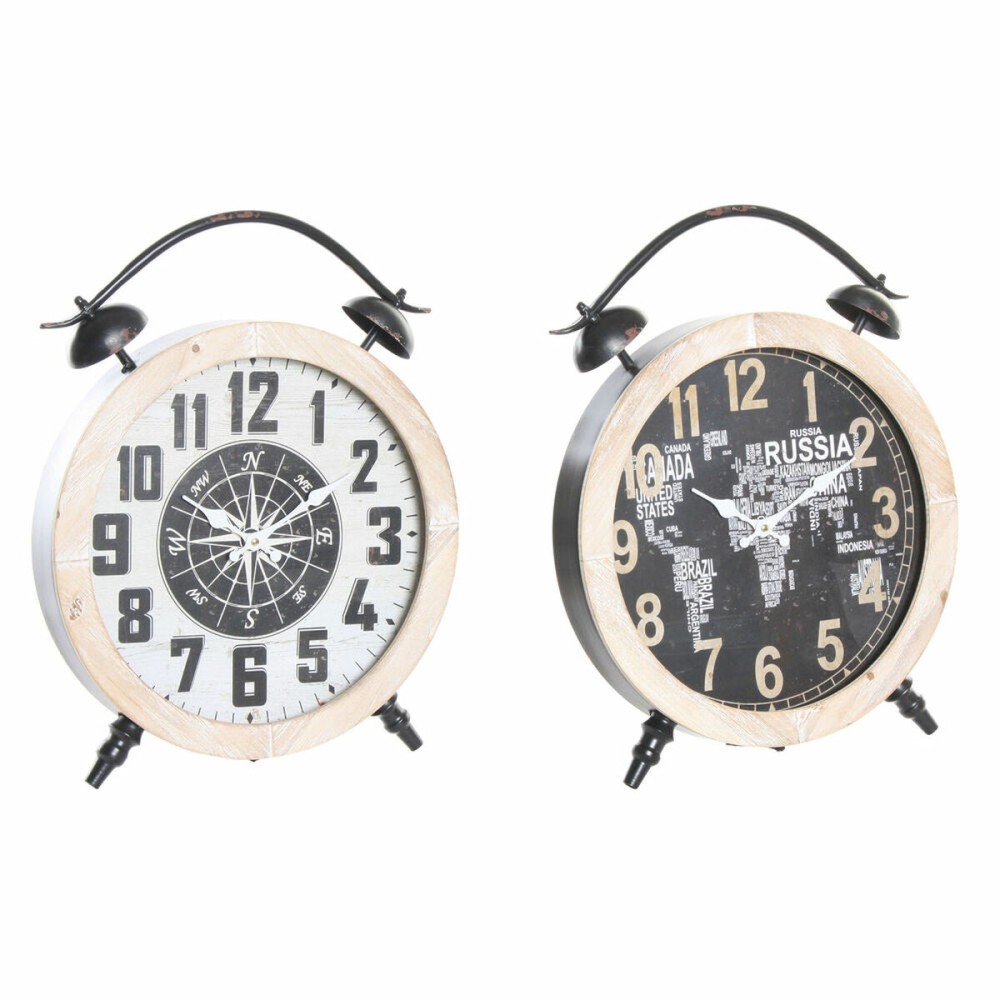 Bordur DKD Home Decor Weiß Schwarz natürlich Vintage (2 Stück)