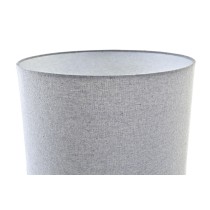 Lampe de bureau DKD Home Decor Toile Céramique Gris Blanc (38 x 38 x 58 cm)