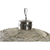 Deckenlampe DKD Home Decor Silberfarben natürlich Metall 50 W 80 x 80 x 47 cm