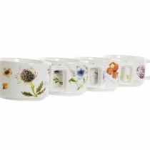 Satz von Kaffeetassen DKD Home Decor Bunt Metall Dolomite 260 ml