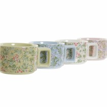 Piece Coffee Cup Set DKD Home Decor Blue Green Pink Metal Dolomite 260 ml