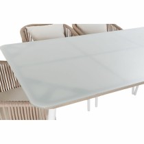 Tisch-Set mit Stühlen DKD Home Decor Beige 78 cm 163 x 95 x 6 cm 
