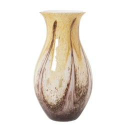 Vase Alexandra House Living Sand Crystal 18 x 18 x 34 cm