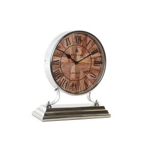 Horloge de table DKD Home Decor Argenté Naturel Traditionnel