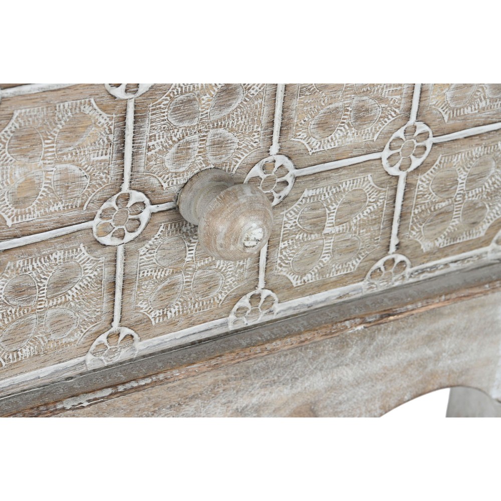 Hall Table with 2 Drawers DKD Home Decor White Brown 91 x 42 x 81 cm