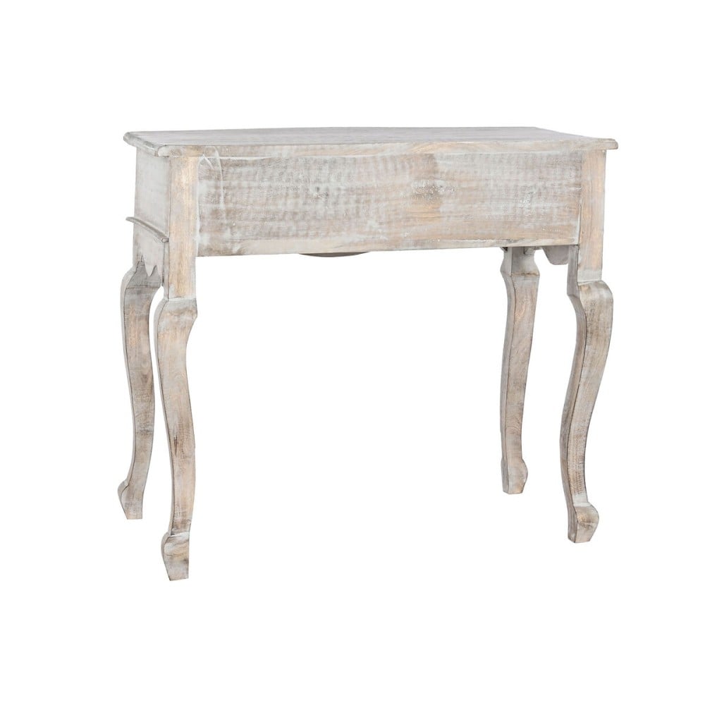 Hall Table with 2 Drawers DKD Home Decor White Brown 91 x 42 x 81 cm