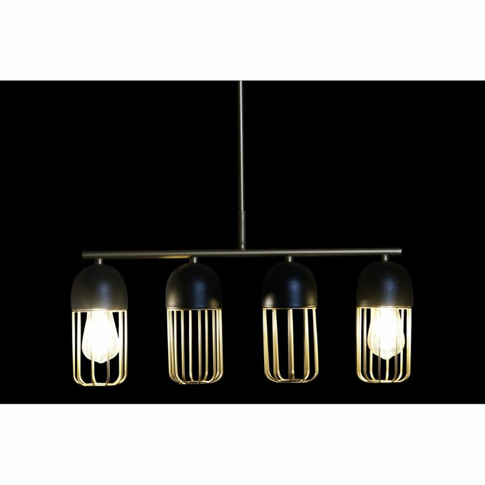Deckenlampe DKD Home Decor Schwarz Gold Metall 50 W (60 x 11 x 26 cm)