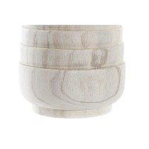 Cache-pot DKD Home Decor Marron Naturel Carré Boho 17 x 17 x 16 cm