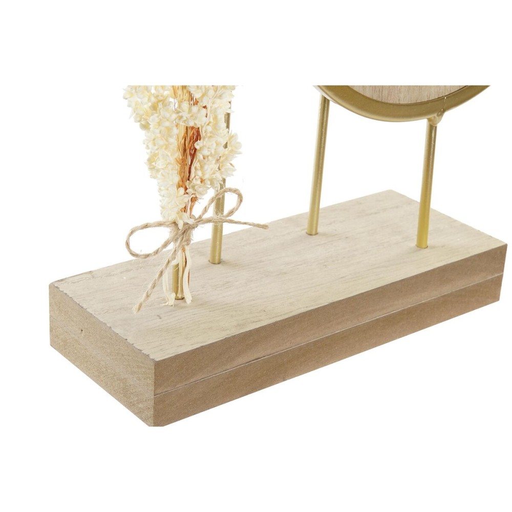 Horloge de table DKD Home Decor Doré Naturel