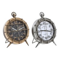 Bordur DKD Home Decor Weiß Schwarz Gold Silberfarben Weltkarte (2 Stück)