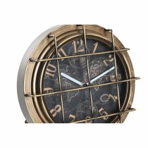 Horloge de table DKD Home Decor Blanc Noir Doré Argenté Mappemonde (2 Unités)