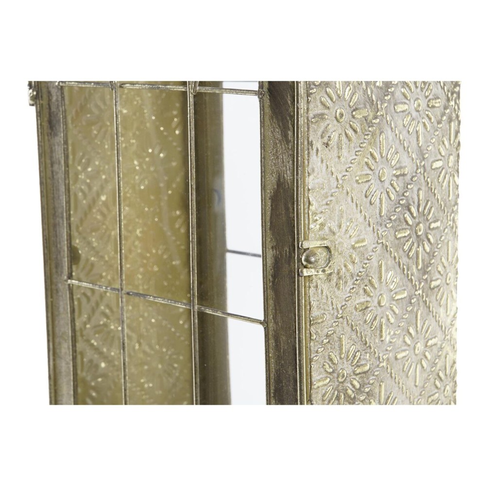 Lanterne DKD Home Decor Verre Doré Métal (18 x 13 x 43 cm)