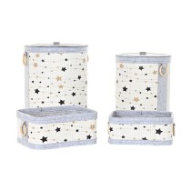 Panier Multi-usages DKD Home Decor Bambou Etoiles 36 x 36 x 50 cm