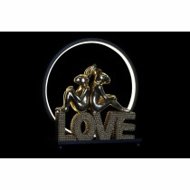 Décoration lumineuse DKD Home Decor Love Résine Lapin love 30 x 11 x 31,5 cm