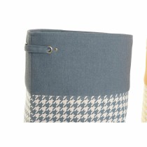 Panier à linge DKD Home Decor Jaune Bleu Gris Pied de coq 40 x 40 x 60 cm (3 Unités)