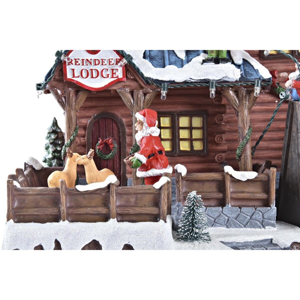 Maison miniature DKD Home Decor Multicouleur Musical 25,5 x 21 x 25 cm Mouvement Lumière LED