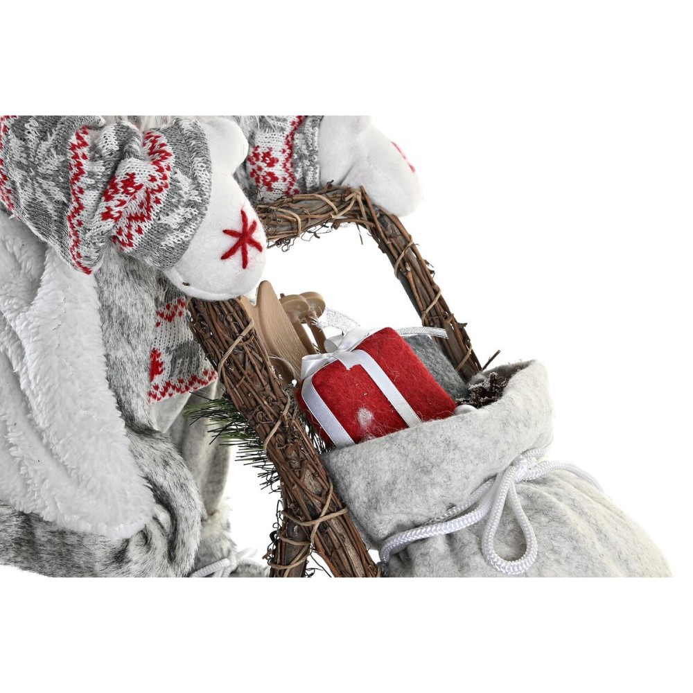 Christmas bauble DKD Home Decor Father Christmas Grey Wood 42 x 22 x 48 cm