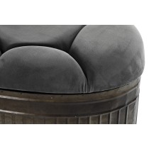 Banquette DKD Home Decor Gris Métal 117 x 42 x 47 cm