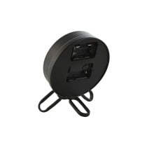 Table clock Home ESPRIT Black Silver
