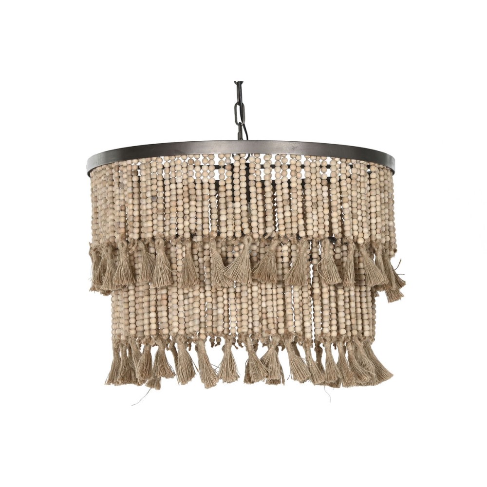 Deckenlampe Home ESPRIT Braun natürlich Holz Metall 50 W 61 x 61 x 117 cm