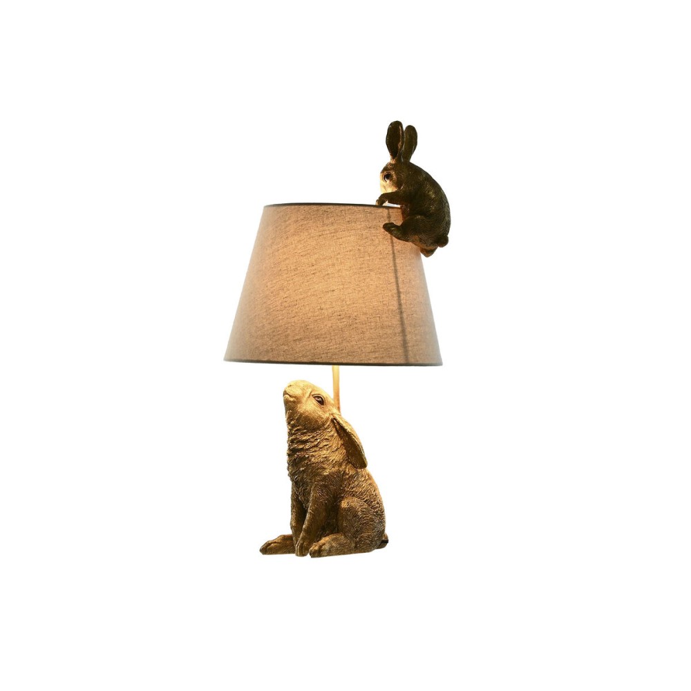 Tischlampe Home ESPRIT Beige Gold Harz 50 W 220 V 30 x 30 x 58 cm