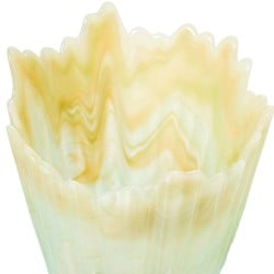 Vase Alexandra House Living Cream Crystal 23 x 32 x 33 cm