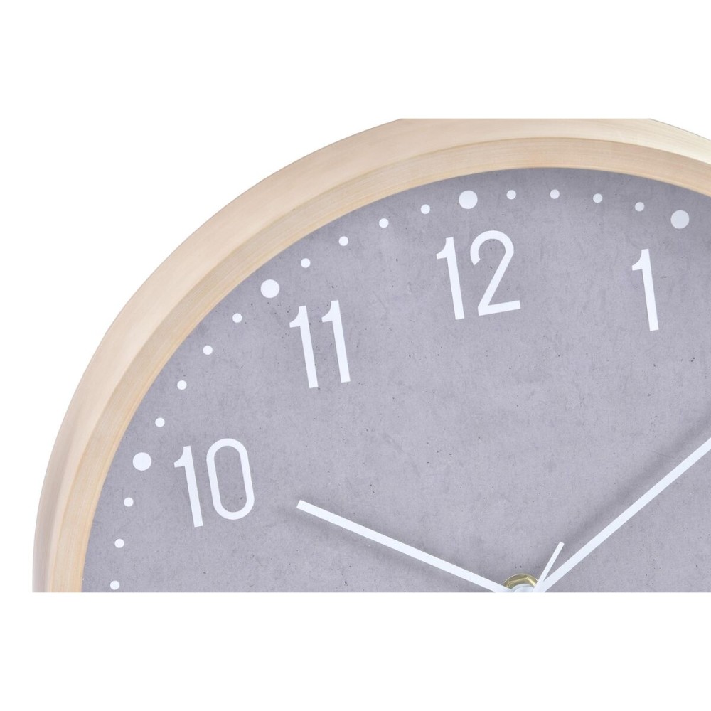 Wanduhr Home ESPRIT Beige Grau PVC 30 x 4 x 30 cm (2 Stück)