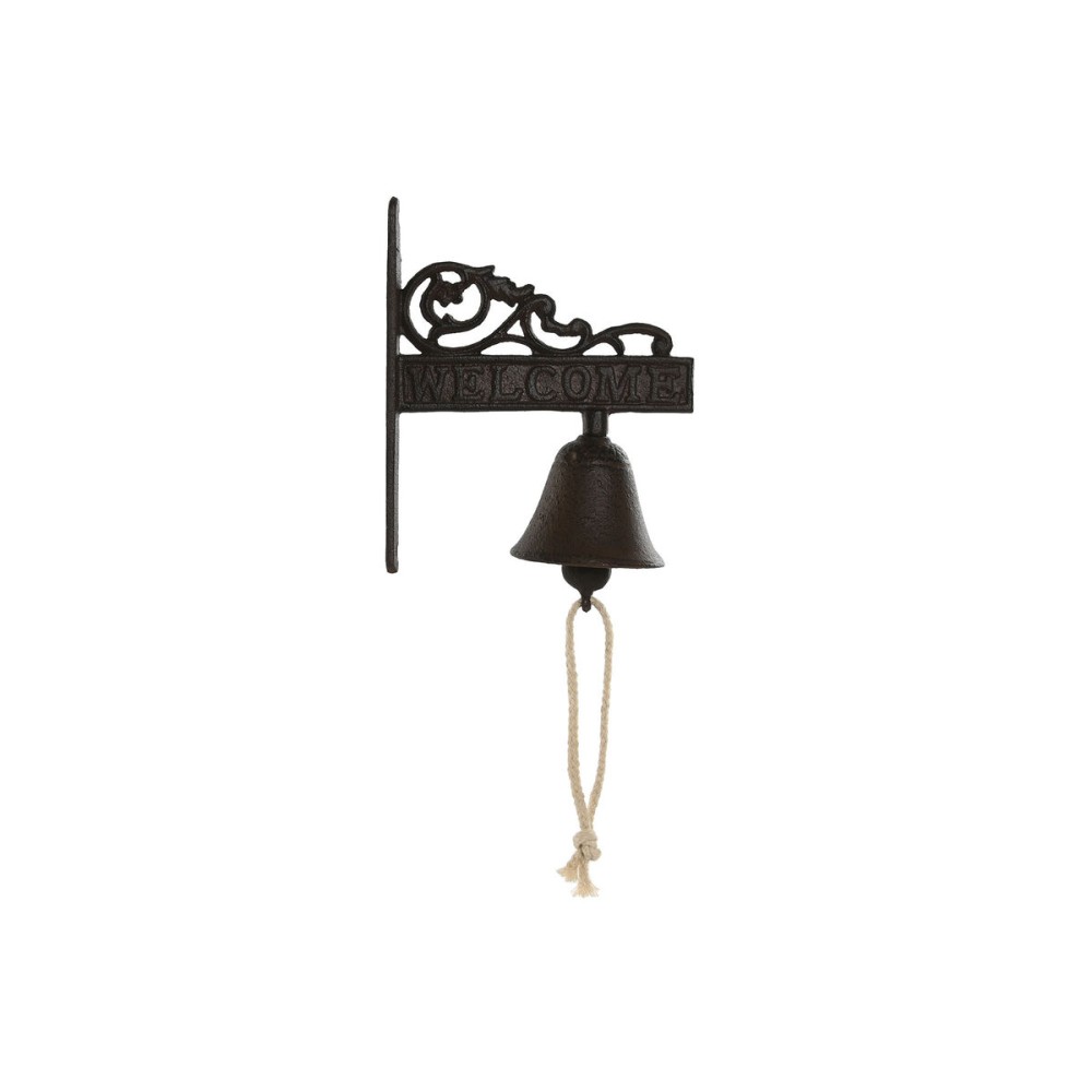 Glocke Home ESPRIT Braun Schwarz Schnur Eisen 14,5 x 7,5 x 18,5 cm